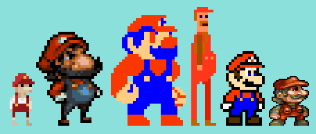 Mario variations by Johan Peitz, Jinn, fyaro2k, Sos Sosowski, geno2925, and Jinn